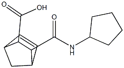 3-[(cyclopentylamino)carbonyl]bicyclo[2.2.1]hept-5-ene-2-carboxylic acid Struktur