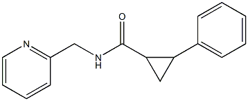 2-phenyl-N-(2-pyridinylmethyl)cyclopropanecarboxamide Struktur