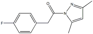 1-[(4-fluorophenyl)acetyl]-3,5-dimethyl-1H-pyrazole Struktur