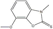 7-methoxy-3-methyl-1,3-benzoxazole-2(3H)-thione Struktur