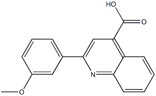 2-(3-methoxyphenyl)-4-quinolinecarboxylic acid Struktur