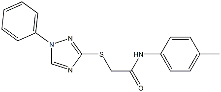 N-(4-methylphenyl)-2-[(1-phenyl-1H-1,2,4-triazol-3-yl)sulfanyl]acetamide Struktur