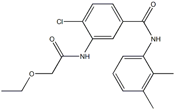 4-chloro-N-(2,3-dimethylphenyl)-3-[(ethoxyacetyl)amino]benzamide Struktur