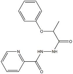 2-phenoxy-N'-(2-pyridinylcarbonyl)propanohydrazide Struktur