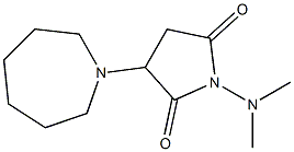 3-(1-azepanyl)-1-(dimethylamino)-2,5-pyrrolidinedione Struktur