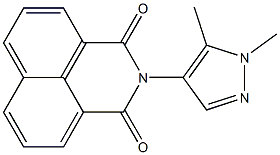 2-(1,5-dimethyl-1H-pyrazol-4-yl)-1H-benzo[de]isoquinoline-1,3(2H)-dione Struktur