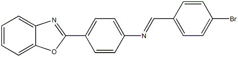 4-(1,3-benzoxazol-2-yl)-N-(4-bromobenzylidene)aniline Struktur