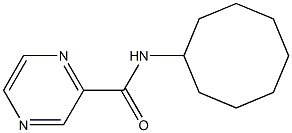 N-cyclooctylpyrazine-2-carboxamide Struktur