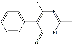 2,6-dimethyl-5-phenyl-4(3H)-pyrimidinone Struktur