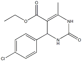 ethyl 4-(4-chlorophenyl)-6-methyl-2-oxo-1,2,3,4-tetrahydro-5-pyrimidinecarboxylate Struktur