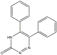 5,6-diphenyl-1,2,4-triazin-3(4H)-one Struktur