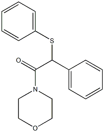 4-[phenyl(phenylsulfanyl)acetyl]morpholine Struktur