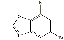 5,7-dibromo-2-methyl-1,3-benzoxazole Struktur