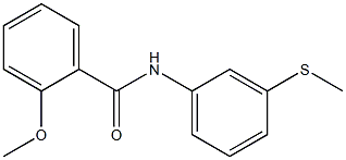 2-methoxy-N-[3-(methylsulfanyl)phenyl]benzamide Struktur