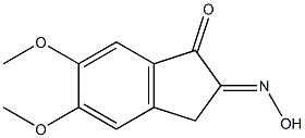 5,6-dimethoxy-1H-indene-1,2(3H)-dione 2-oxime Struktur