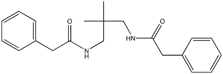 N-{2,2-dimethyl-3-[(phenylacetyl)amino]propyl}-2-phenylacetamide Struktur