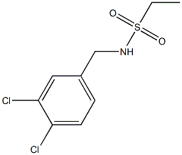 N-(3,4-dichlorobenzyl)ethanesulfonamide Struktur