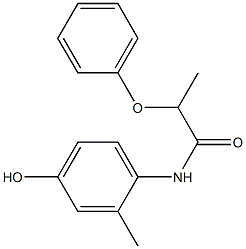 N-(4-hydroxy-2-methylphenyl)-2-phenoxypropanamide Struktur