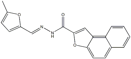 N'-[(5-methyl-2-furyl)methylene]naphtho[2,1-b]furan-2-carbohydrazide Struktur