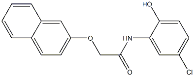 N-(5-chloro-2-hydroxyphenyl)-2-(2-naphthyloxy)acetamide Struktur