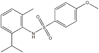 N-(2-isopropyl-6-methylphenyl)-4-methoxybenzenesulfonamide Struktur