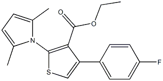 ethyl 2-(2,5-dimethyl-1H-pyrrol-1-yl)-4-(4-fluorophenyl)-3-thiophenecarboxylate Struktur