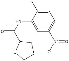 N-{5-nitro-2-methylphenyl}tetrahydro-2-furancarboxamide Struktur