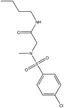 N-butyl-2-[[(4-chlorophenyl)sulfonyl](methyl)amino]acetamide Struktur