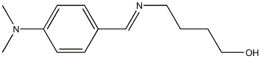 4-{[4-(dimethylamino)benzylidene]amino}-1-butanol Struktur