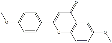 6-(methyloxy)-2-[4-(methyloxy)phenyl]-4H-chromen-4-one Struktur