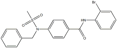 4-[benzyl(methylsulfonyl)amino]-N-(2-bromophenyl)benzamide Struktur