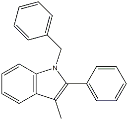 1-benzyl-3-methyl-2-phenyl-1H-indole Struktur