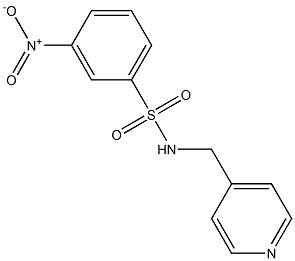 3-nitro-N-(4-pyridinylmethyl)benzenesulfonamide Struktur