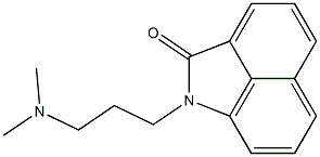 1-[3-(dimethylamino)propyl]benzo[cd]indol-2(1H)-one Struktur