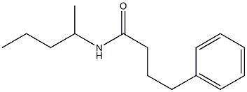 N-(1-methylbutyl)-4-phenylbutanamide Struktur