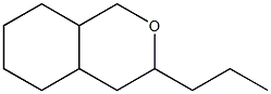 3-propyl-3,4,4a,5,6,7,8,8a-octahydro-1H-isochromene Struktur