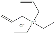 Diethyl diallyl ammonium chloride Struktur