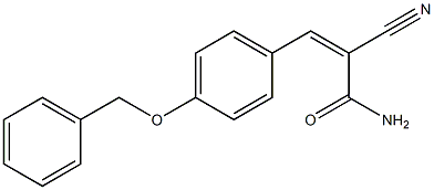 (Z)-3-[4-(benzyloxy)phenyl]-2-cyano-2-propenamide Struktur