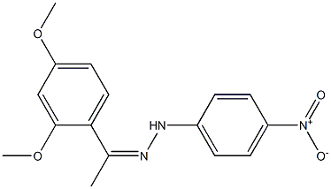 1-(2,4-dimethoxyphenyl)-1-ethanone N-(4-nitrophenyl)hydrazone Struktur