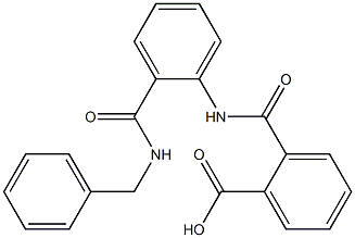 2-({2-[(benzylamino)carbonyl]anilino}carbonyl)benzoic acid Struktur