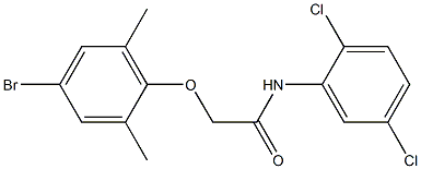 2-(4-bromo-2,6-dimethylphenoxy)-N-(2,5-dichlorophenyl)acetamide Struktur