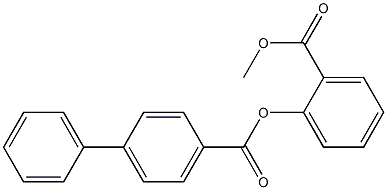 2-(methoxycarbonyl)phenyl [1,1'-biphenyl]-4-carboxylate Struktur