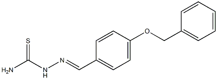 2-{(E)-[4-(benzyloxy)phenyl]methylidene}-1-hydrazinecarbothioamide Struktur