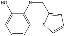 2-{[(Z)-2-thienylmethylidene]amino}phenol Struktur