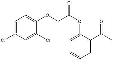 2-acetylphenyl 2-(2,4-dichlorophenoxy)acetate Struktur