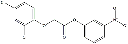 3-nitrophenyl 2-(2,4-dichlorophenoxy)acetate Struktur