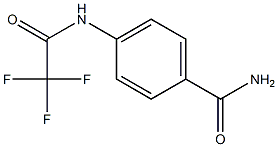 4-[(2,2,2-trifluoroacetyl)amino]benzamide Struktur