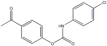 4-acetylphenyl 4-chlorophenylcarbamate Struktur