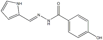 4-hydroxy-N'-[(E)-1H-pyrrol-2-ylmethylidene]benzohydrazide Struktur