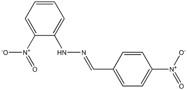 4-nitrobenzaldehyde N-(2-nitrophenyl)hydrazone Struktur